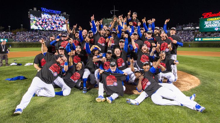 Chicago Cubs 2016 World Series Champions Team Sit Down Photo Print