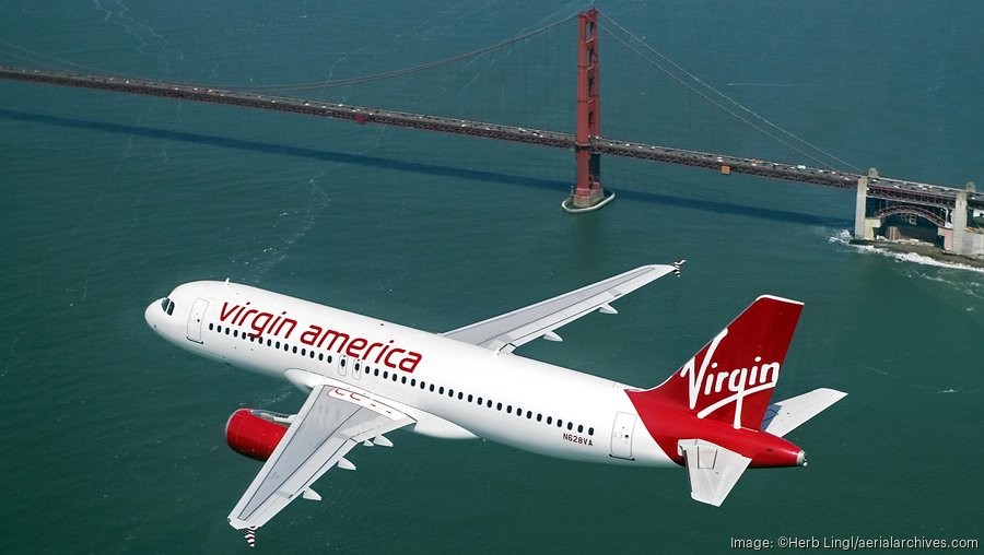 Virgin American Jet San Francisco