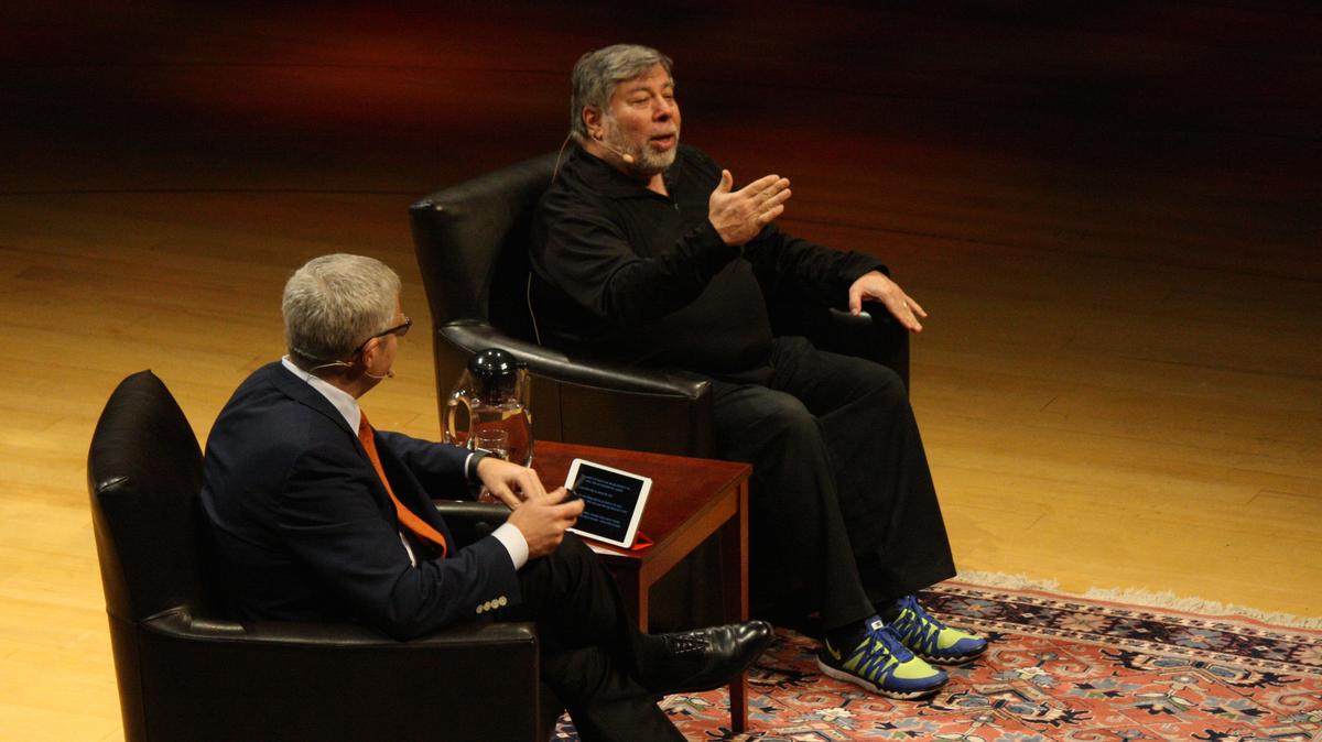 Apple (NYSE APPL) cofounder Steve Wozniak talks mentoring, Jobs