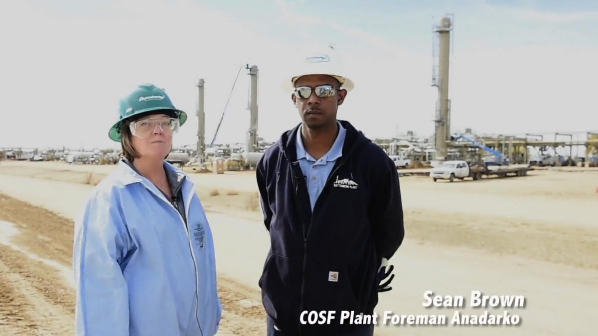 Anadarko Petroleum nears completion of new oil processing plant in