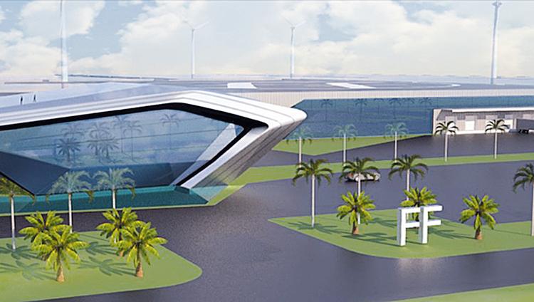 Faraday Future Picks Nevada Over Georgia For 1 Billion Auto Plant A Rendering Of Car Factory Proposed For Sacramento Calif By Startup Faraday