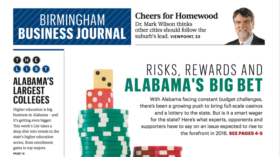 Are casinos and lottery the ticket for Alabama? Birmingham Business Journal
