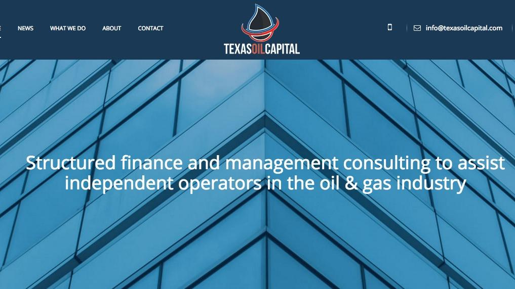 Texas Oil Capital to provide CFO services to help struggling oil and