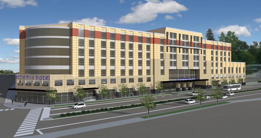 Construction Starts On 8 Story Hotel Near Sea Tac Airport Puget A Rendering Shows The Artemis Hotel Now Under Construction In An Unlikely Area Along Pacific