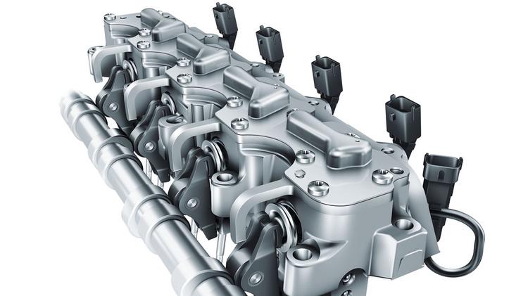 Here's what a Schaeffler UniAir actuator system looks like. It controls automobile valves to increase fuel economy and boost torque.