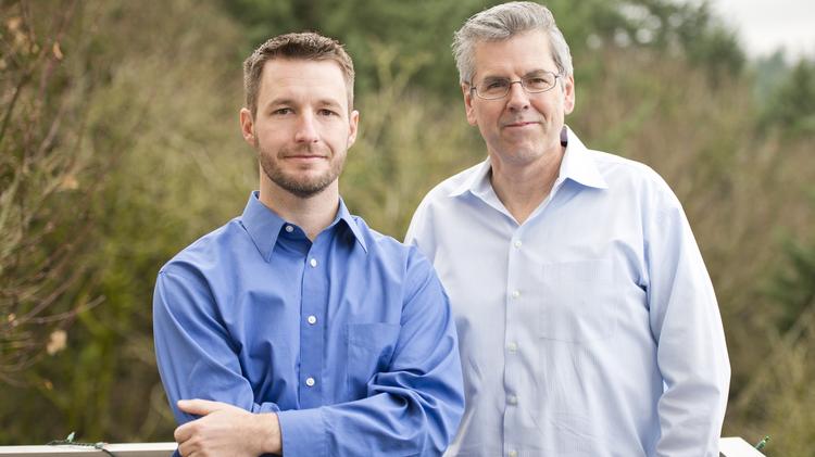 OHSU researchers Jeff Iliff, left, and Bill Rooney are gearing up for a human study into the link between poor sleep and Alzheimer's pathology.