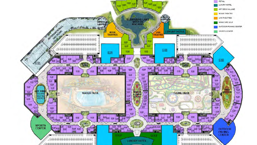 American Dream Miami Mega Mall S Floor Plan South Florida