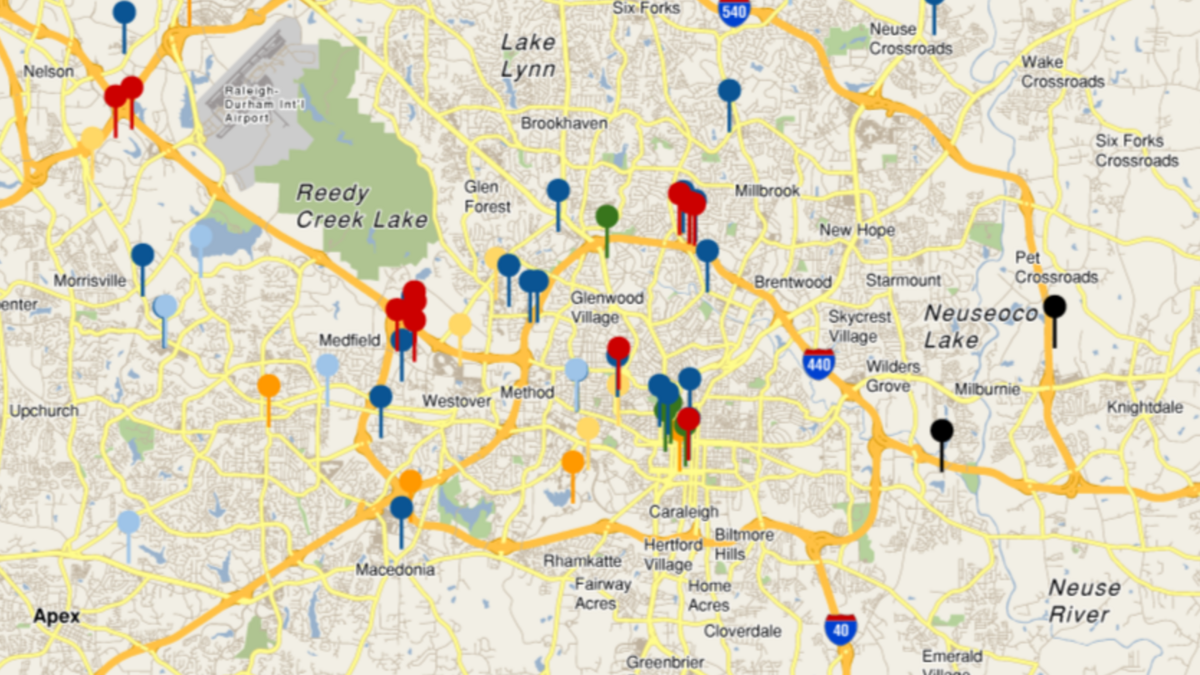 540 Extension Interactive Map Crane Watch: The Largest Construction Projects In The Raleigh, Durham,  Chapel Hill Metro Area — All In One Spot - Triangle Business Journal