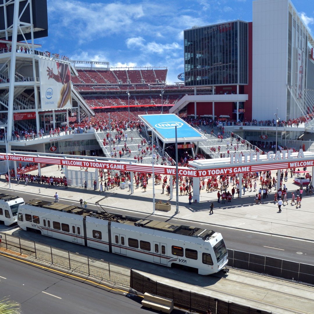 VTA launches express light rail service to 49ers games beginning Sunday -  Silicon Valley Business Journal