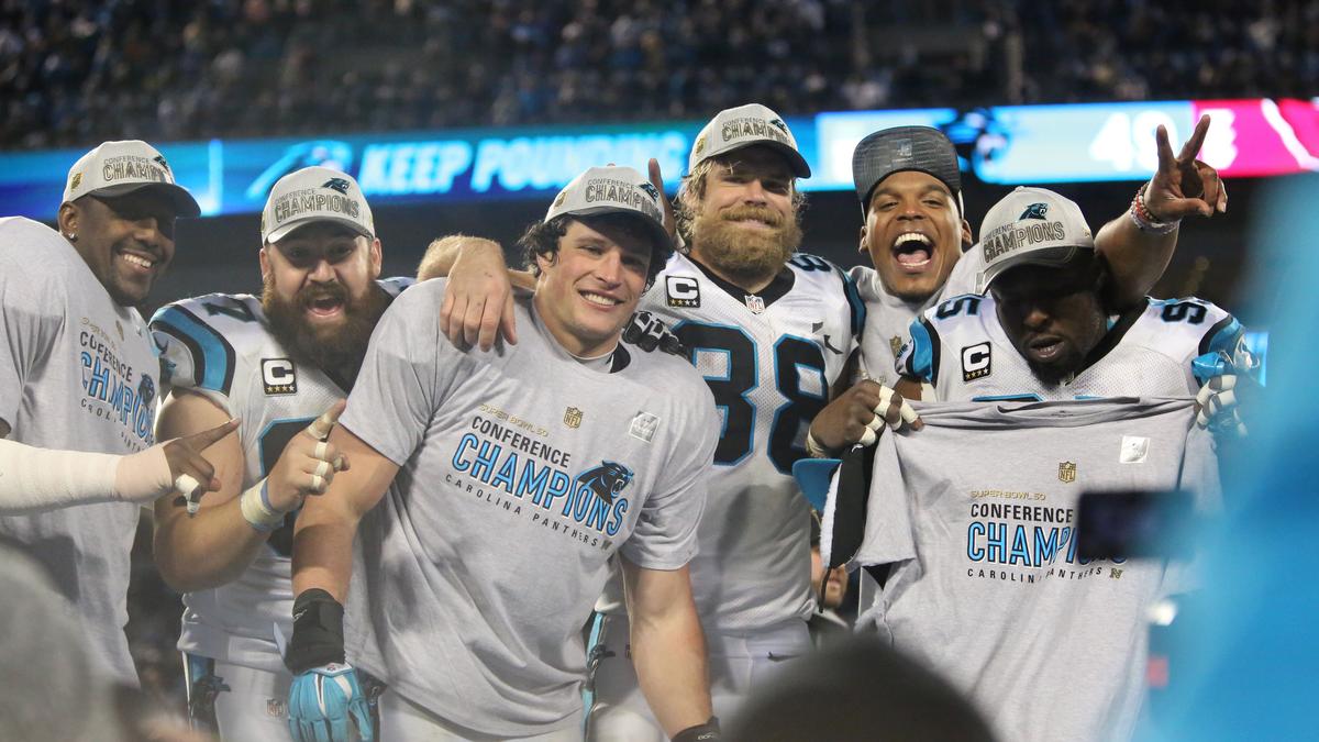 Carolina panthers store nfc champions shirt