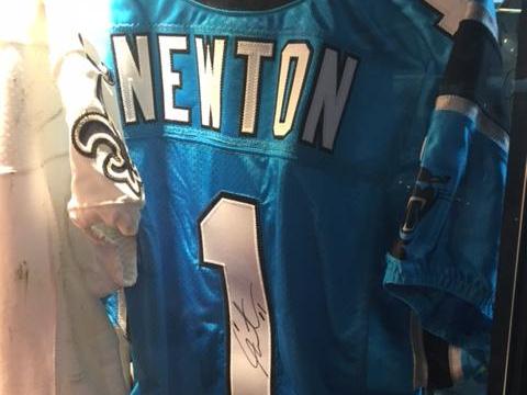 Cam newton sb50 jersey hotsell