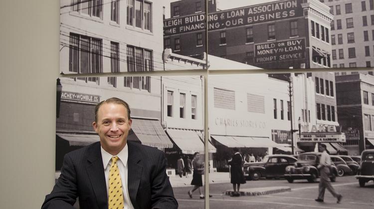 Andy Ellen, CEO of the North Carolina Retail Merchants Association, is photographed at his Raleigh office on Feb. 22.