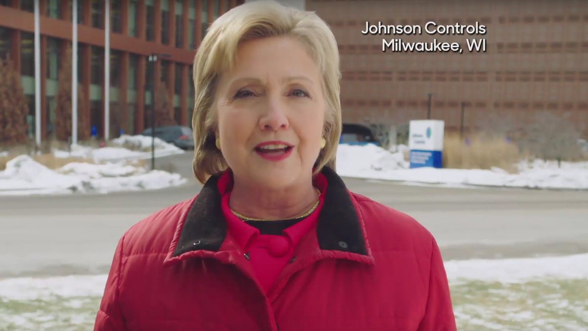 New Clinton campaign ad hammers Johnson Controls over Tyco merger