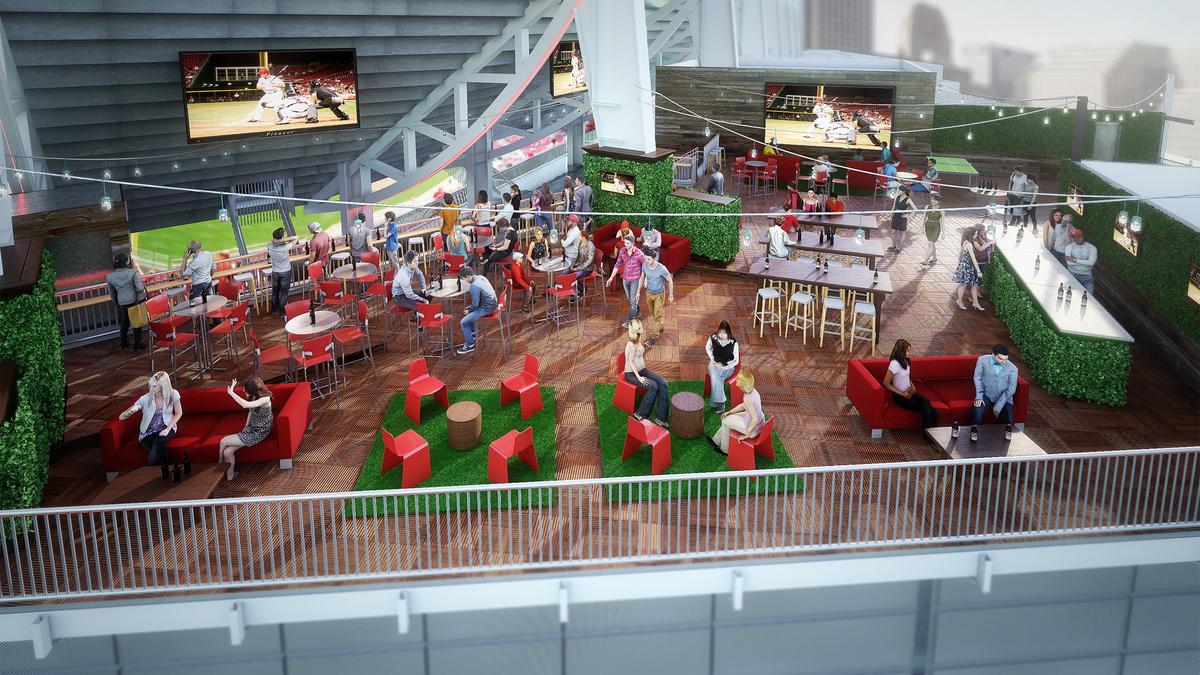 Cincinnati Reds at Great American Ball Park Lower Deck Print