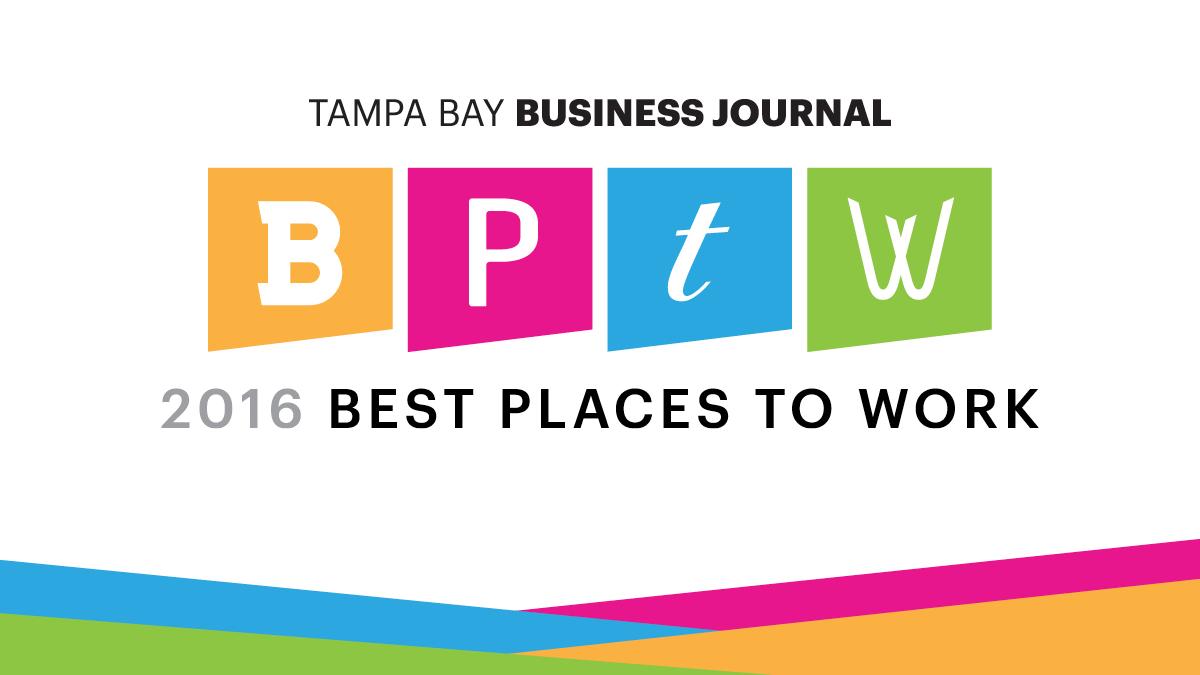 2016 TBBJ Best Places to Work Tampa Bay Business Journal
