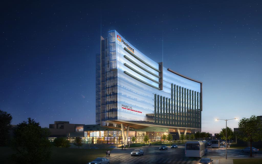 Piedmont Atlanta Hospital files 603 million plans to add 16 story