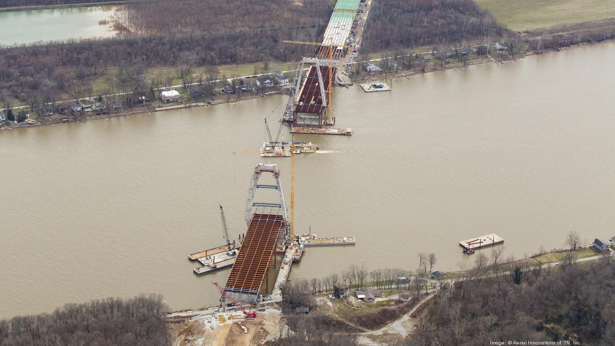 Towers completed for Ohio River Bridges Project's East End bridge