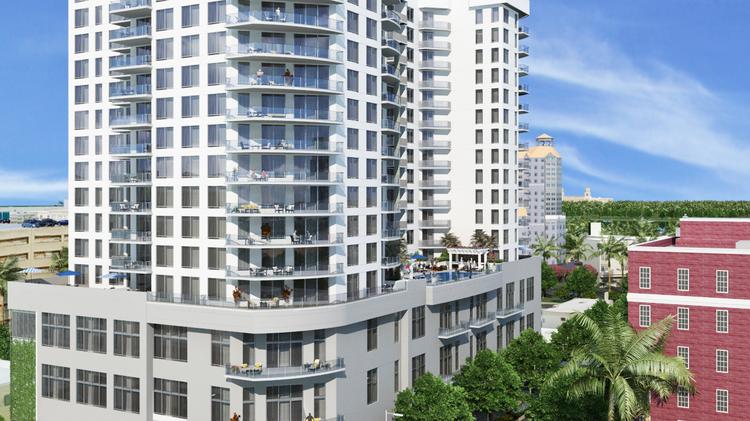 Kolter Group And Ram Realty Services Break Ground On The Alexander The 205 Unit Alexander Apartment Building Is Under Construction In Downtown West Palm Beach