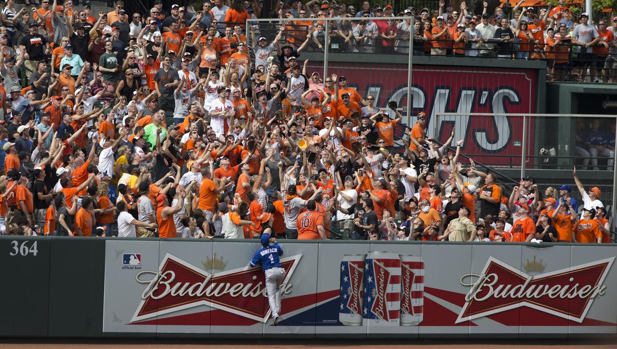 View from Standing Room Only Area at Camden Yards