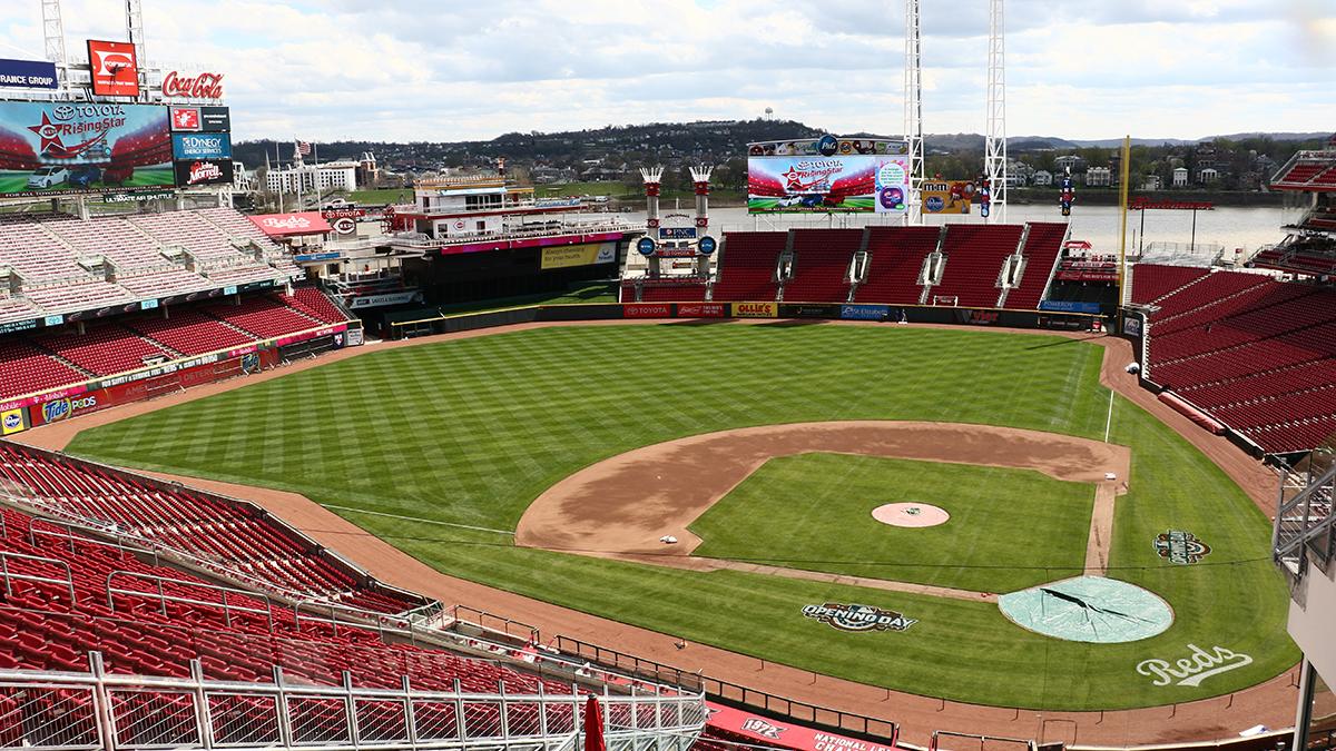 Cincinnati Reds Fanatics Authentic Unsigned Great American Ball Park Front  Entrance Photograph