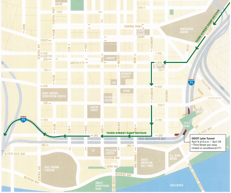 Part Of Cincinnati's Lytle Tunnel Closing For 20 Days - Cincinnati 