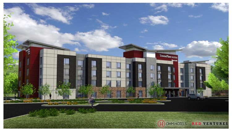 Developer Breaks Ground On Hotel Near Red Ventures Headquarters A 105 Room Towneplace Suites By Marriott Is Under Construction Near The Entrance Of Red