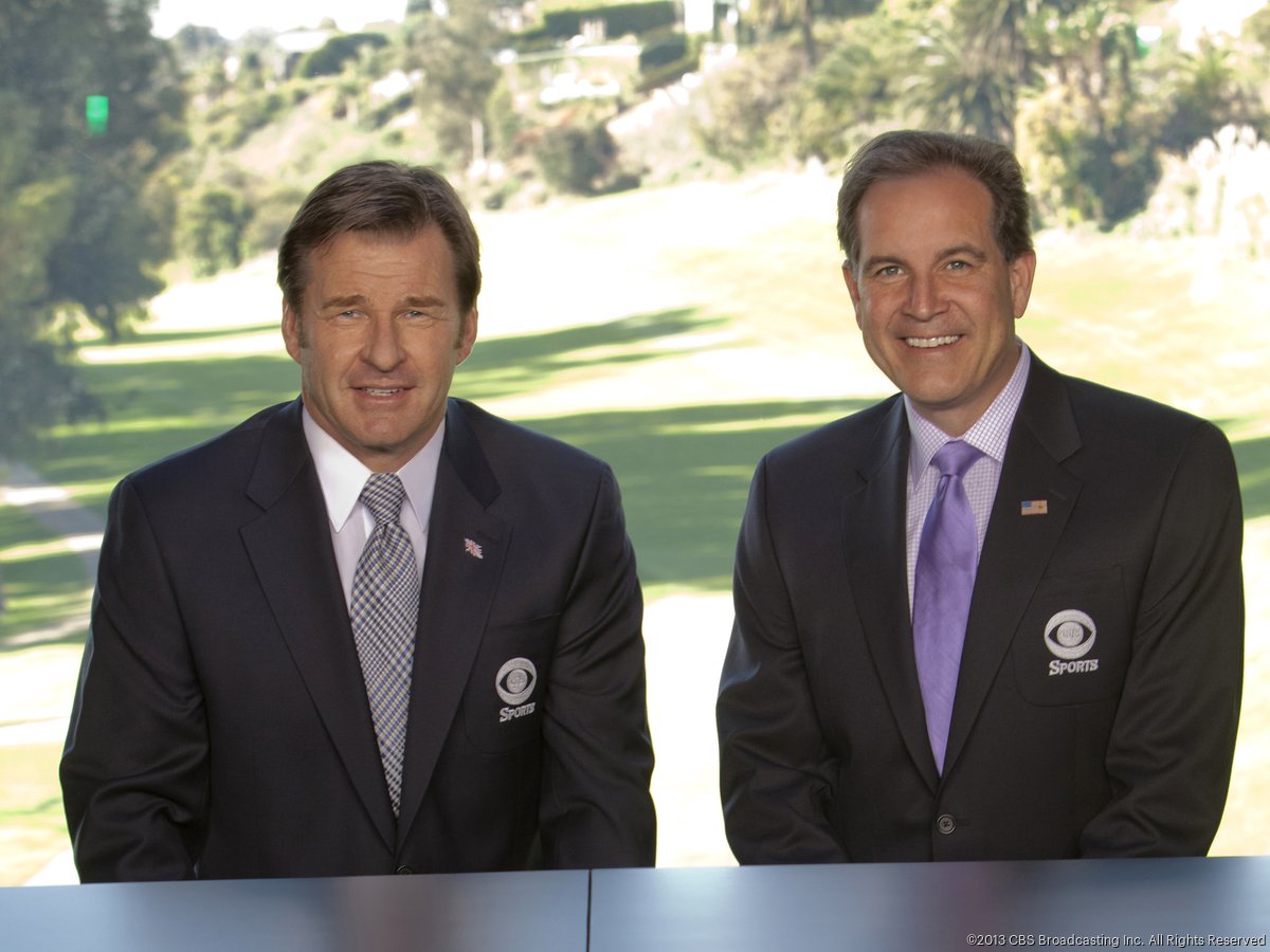 CBS lead play-by-play announcer Jim Nantz talks to NFL Network's