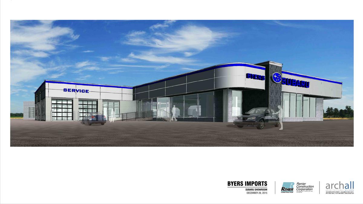 Byers Auto Group building new Subaru and Audi showrooms in Whitehall