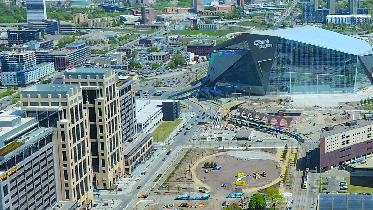 Official Minnesota Vikings U.S. Bank Stadium Construction Time