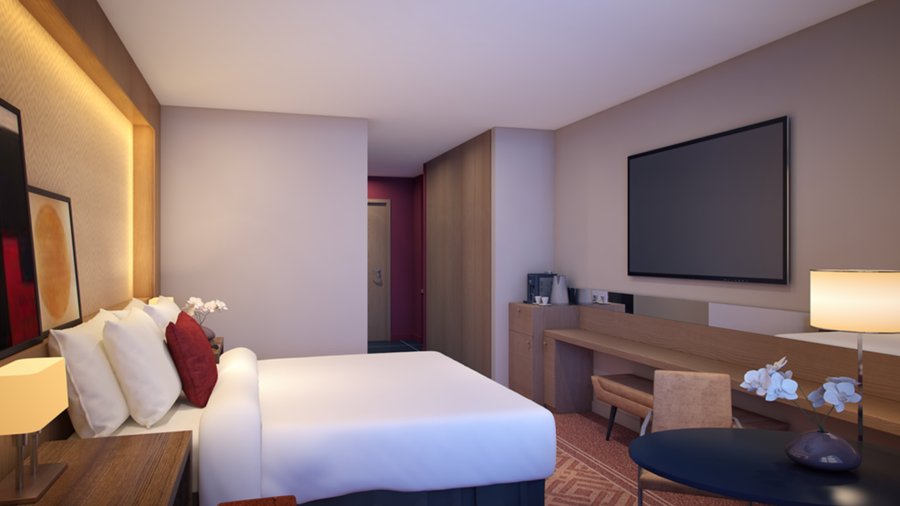 Conrad Chicago guest room for athletes