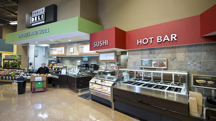 In addition to a soup bar that offers four gourmet soups daily, a Hot Bar features Pan Asian favorites like