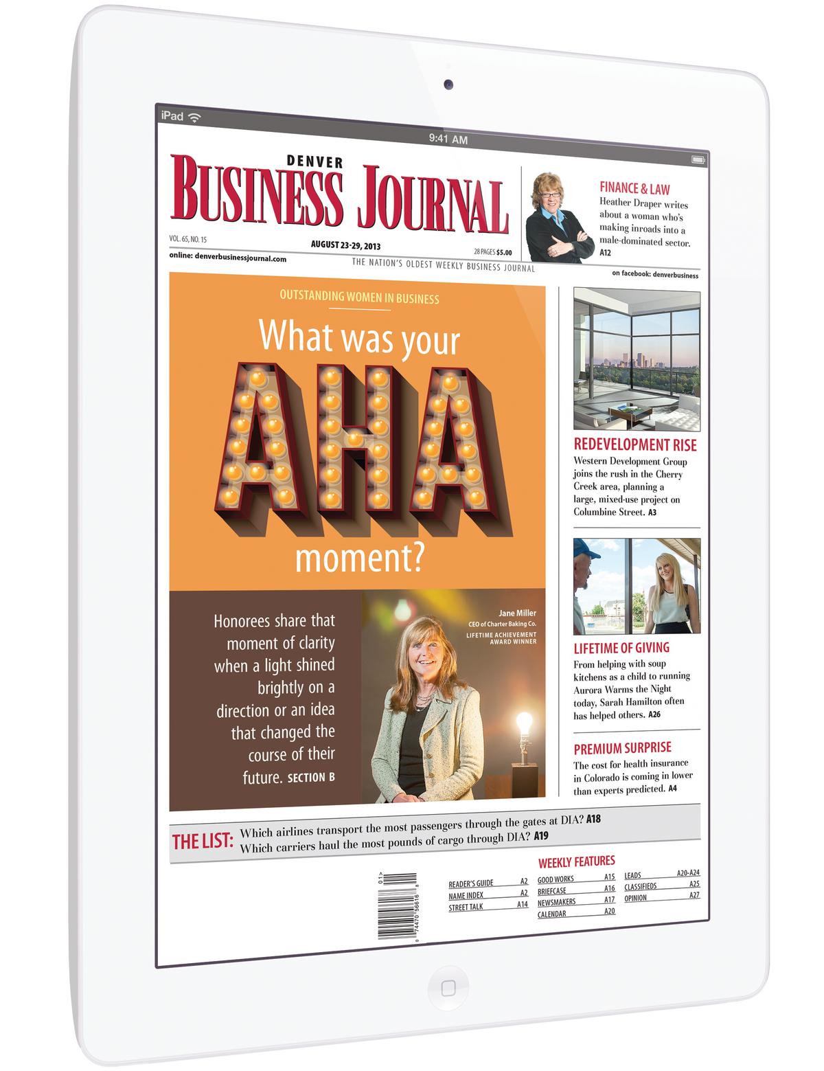 Introducing the Denver Business Journal Newsstand app for iPad, iPhone