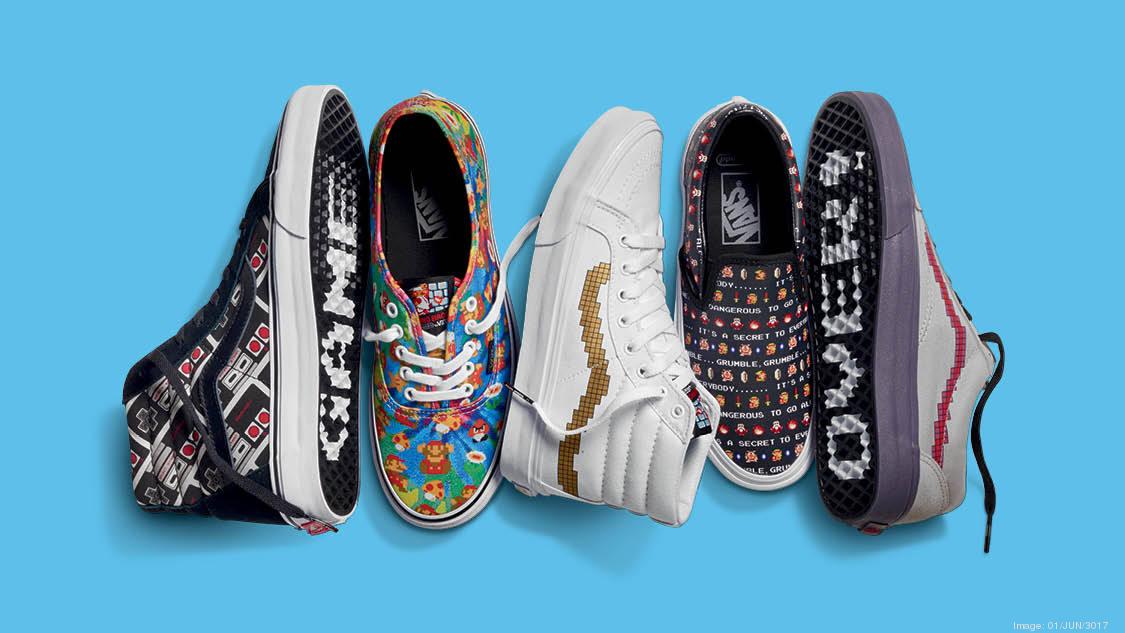 péndulo submarino Deportes Vans teams with Nintendo on retro video game-inspired shoes - L.A. Business  First