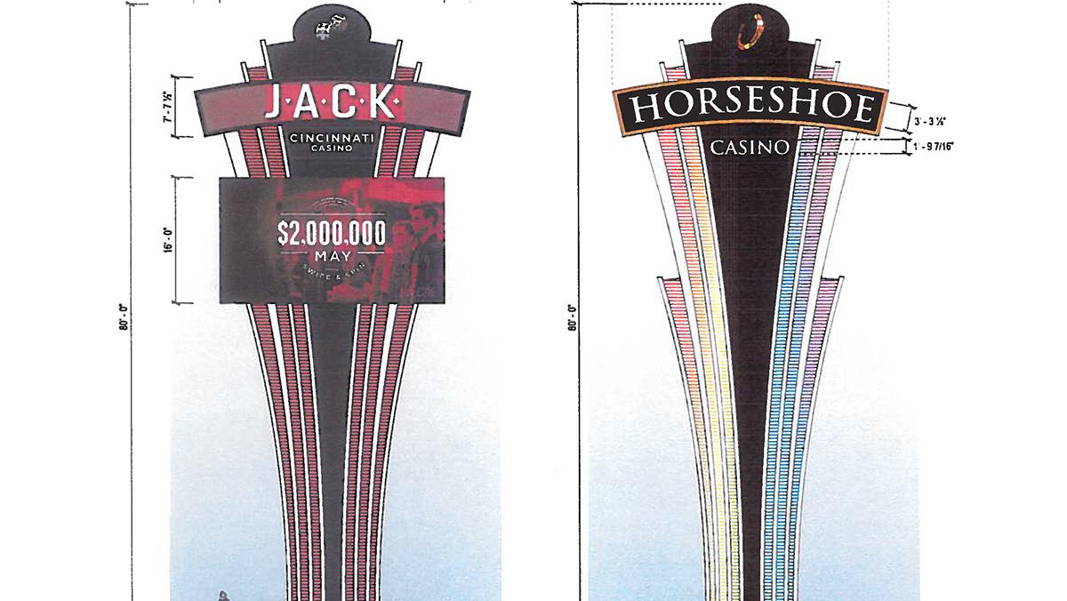 Jack Casino Cincinnati’s huge LED sign takes a step forward