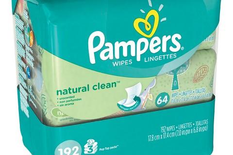 pampers natural clean wipes