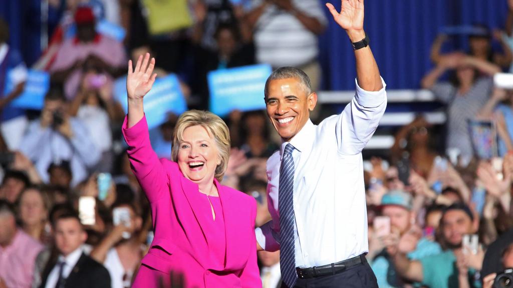 Image result for Barack Obama, campaigns with Hillary Clinton, photos