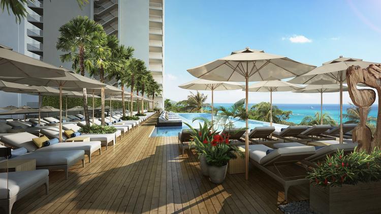 Pacific Beach Hotel To Undergo 115m Redevelopment Be Renamed This Rendering Shows The New Infinity Pool Planned As Part Of A 115 Million Redevelopment