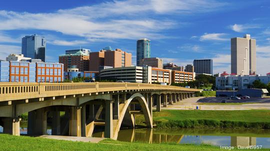 Fort Worth skyline and bridge