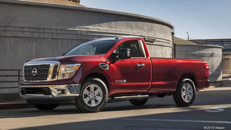 The 2017 TITAN Single Cab, with about a foot shorter wheelbase than TITAN XD, will be offered initially with the new 5.6-liter Endurance V8 (a V6 engine will be available at a later date).