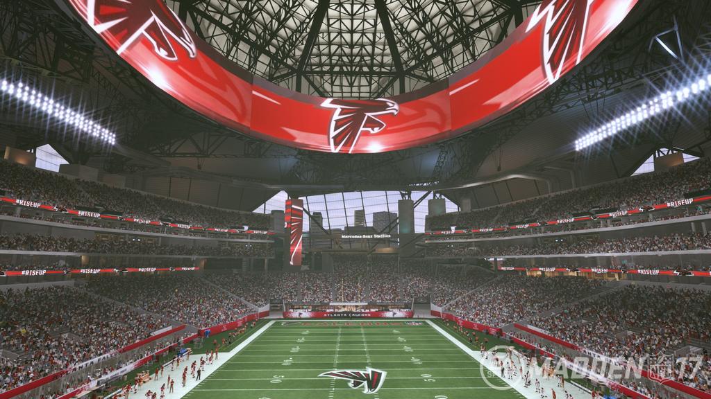 Atlanta's Mercedes-Benz Stadium makes its debut in 'Madden NFL 17'