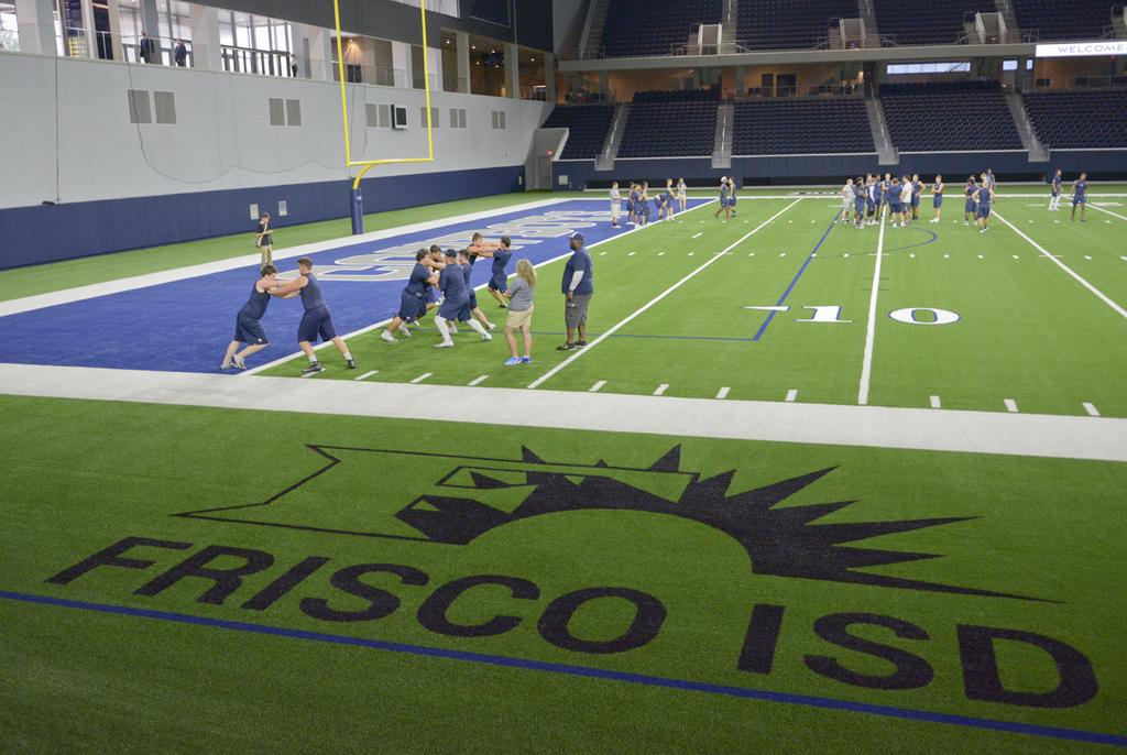 Ford Center, practice home of the Dallas Cowboys NFL team and Frisco ISD  schools