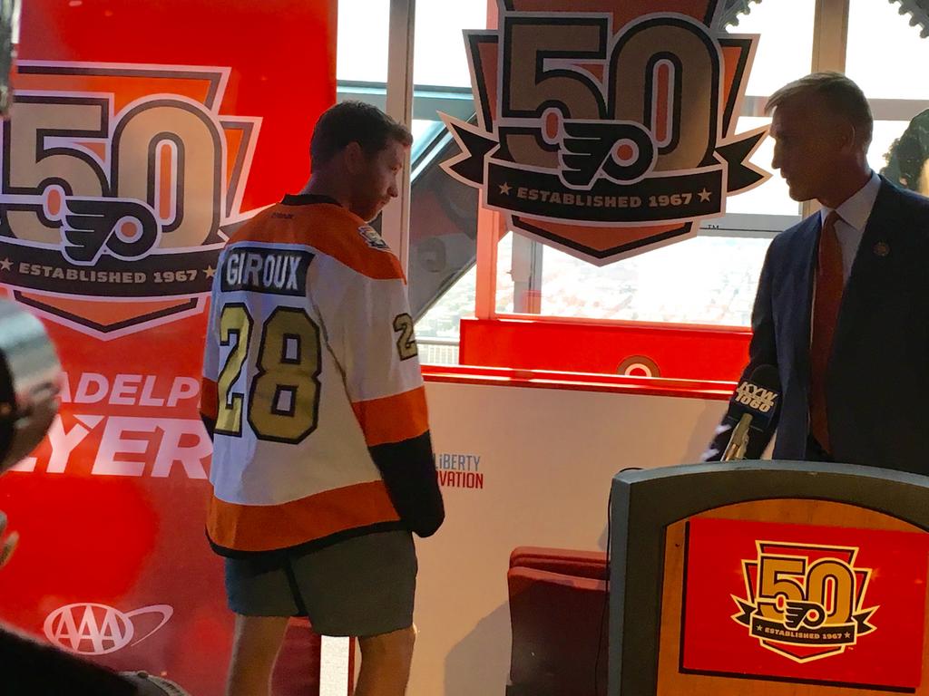 Claude giroux hot sale 50th anniversary jersey