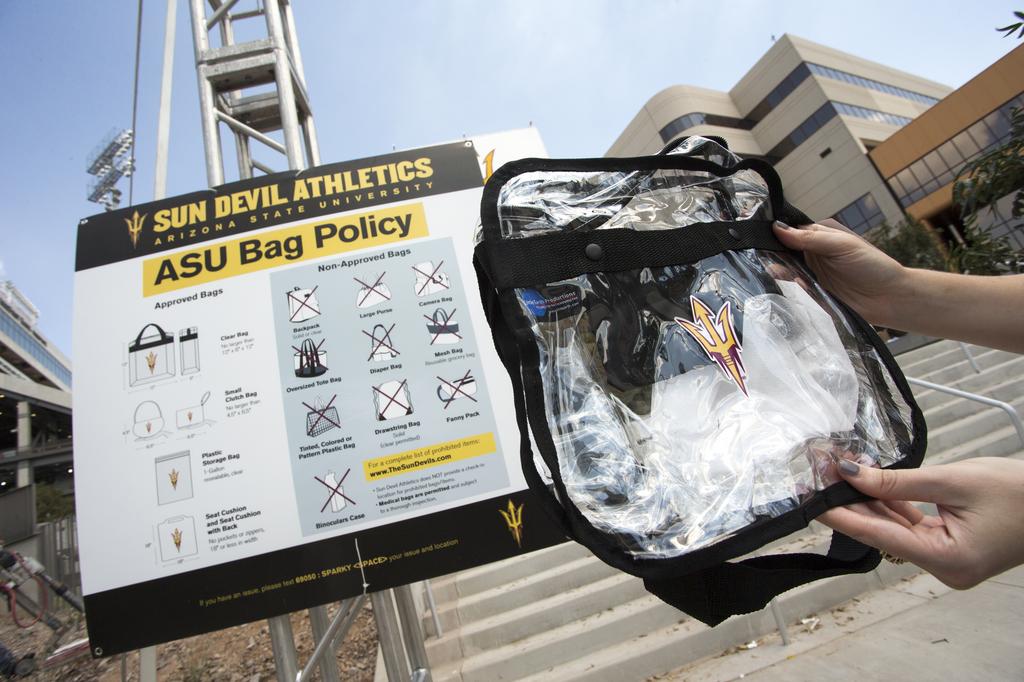 Arizona State Sun Devils Clear Square Stadium Tote