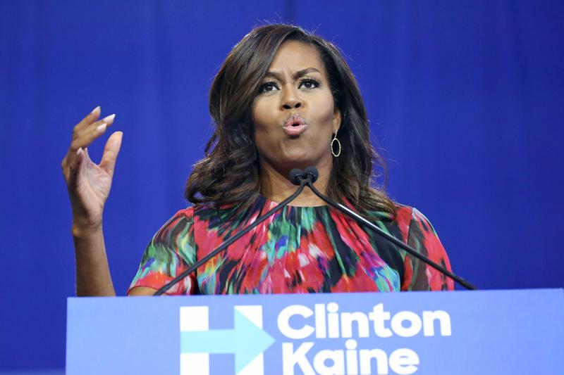 First Lady Michelle Obama campaigns for Hillary Clinton in Charlotte ...