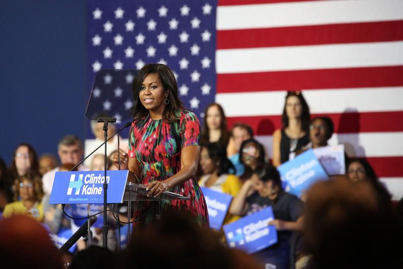 First Lady Michelle Obama campaigns for Hillary Clinton in Charlotte ...
