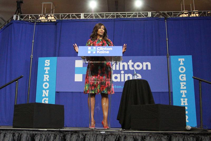 First Lady Michelle Obama campaigns for Hillary Clinton in Charlotte ...