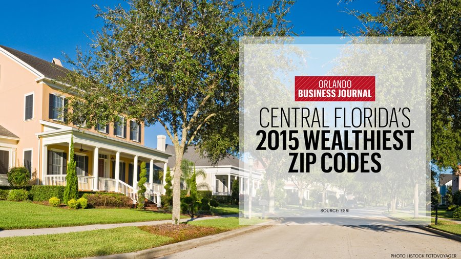 Wealthiest Zip Codes Heres Where C Flas Top Earners Reside Orlando Business Journal 8981