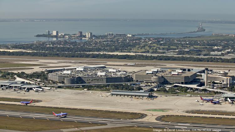 Tampa International Airport To Impose Per Trip Fees On Taxis Limos Aerial View Of Tampa International Airport Fl