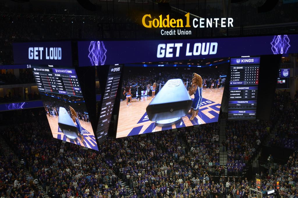 Here's the official capacity of Golden 1 Center in downtown