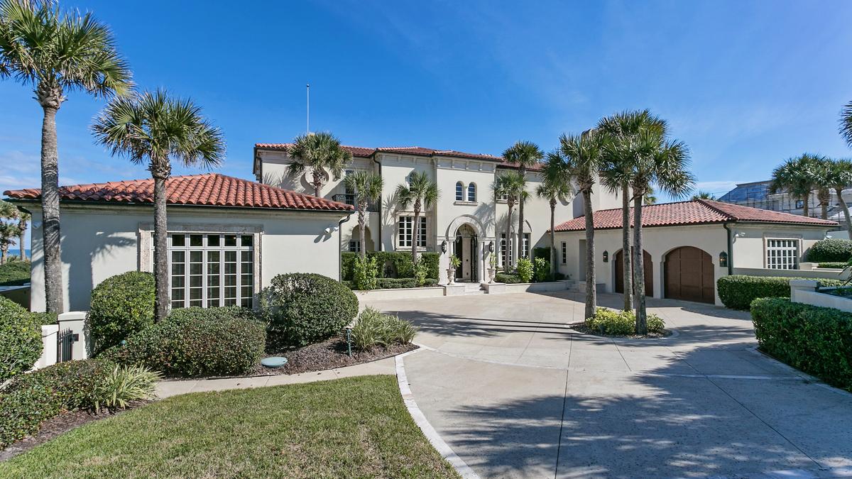 8.6 million oceanfront mansion in Ponte Vedra Beach for sale